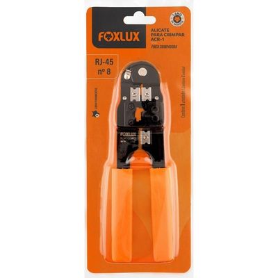 Alicate Crimpador Foxlux Acr1 N8 Com Plug Rj-45