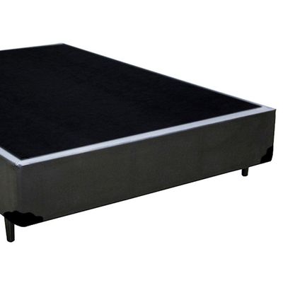Cama Box Casal Sintético Mega Cama Cinza 138x188x42cm
