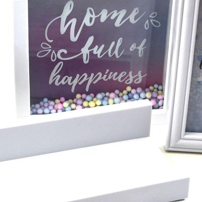 Kit Completo Decoração Com Prateleira Espelho Quadro E Porta Retrato