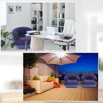 Poltrona Inflável Ultra Lounge Cama Colchão Com Kit Reparo Para Uso Em Jardim, Sala E Piscina