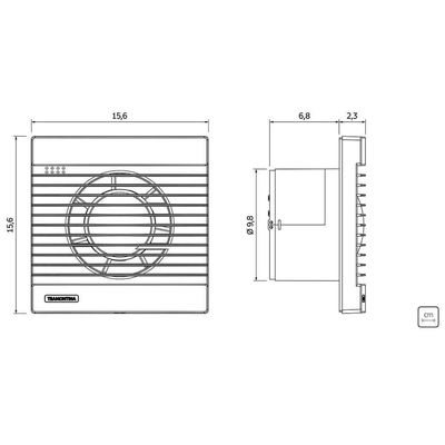Exaustor Ventilador Para Banheiro E Lavabo Tramontina Ba 100 220V 94523002