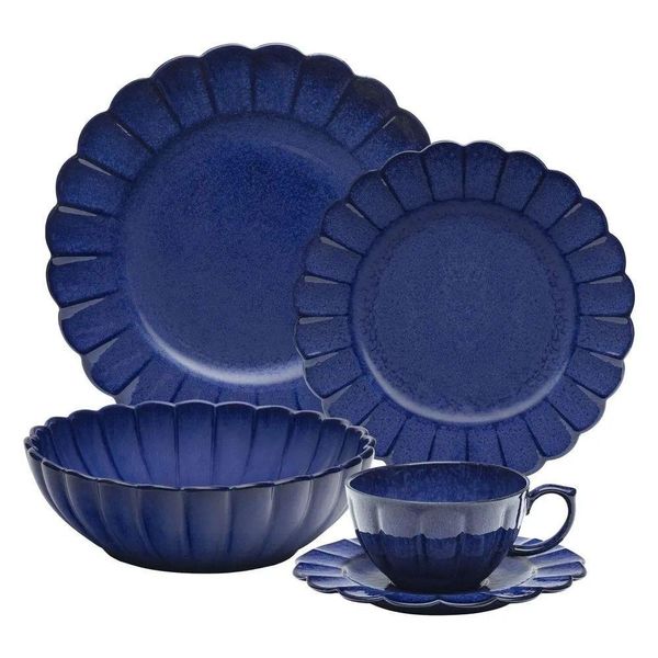 Aparelho De Jantar 20 Peças Flora Amor-perfeito Oxford