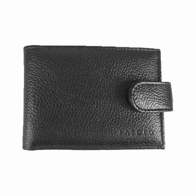 Carteira de Couro Masculina Fasolo H061 com Fecho Marrom