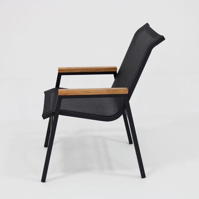 Kit 4 Cadeiras Jardim Gourmet área Externa Sala De Jantar Nossa Kasa Preto