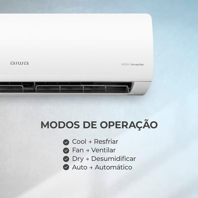 Ar Condicionado AIWA Split High Wall High Inverter 24.000 BTUs Frio AWS-AC-24F 220V 220V
