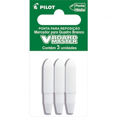 Kit Para Quadro Branco Marcador Recarregável + Apagador + Ponta Para Marcador Pilot Vermelho