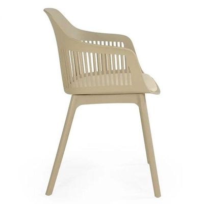 Conjunto De Jantar Mesa Eiffel 100cm Branco + 4 Cadeiras Marcela Nude