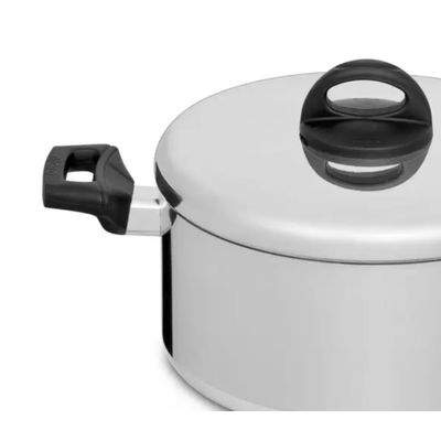Panela Caçarola Alumínio Eterna Polida 24cm 5 Litros - Nigro