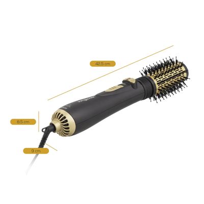 Escova Rotativa Secadora Britânia BER20PD com 3 Temperaturas Bivolt – Preta/Dourada