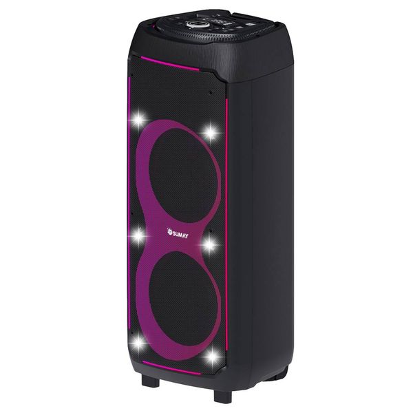 Caixa de Som Acústica 1600W Energy Box Sumay Preta Caixa de Som Acústica Sumay 1600W Energy Box