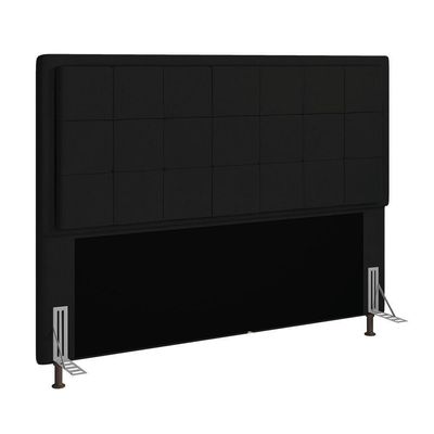 Cabeceira Onix Cama Box Queen 160cm Suede Preto