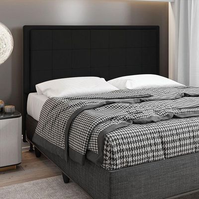 Cabeceira Onix Cama Box Queen 160cm Suede Preto
