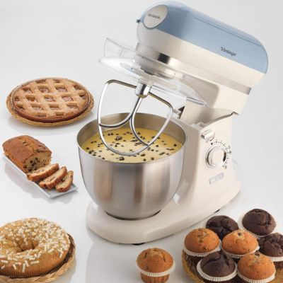 Batedeira planetária Ariete 1588 Vintage azul 7 velocidades...