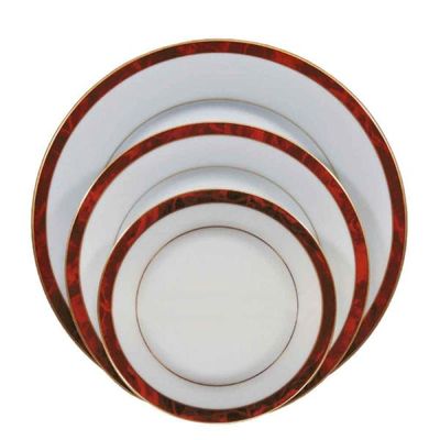 Baixela em porcelana Noritake Marble red 18 peças