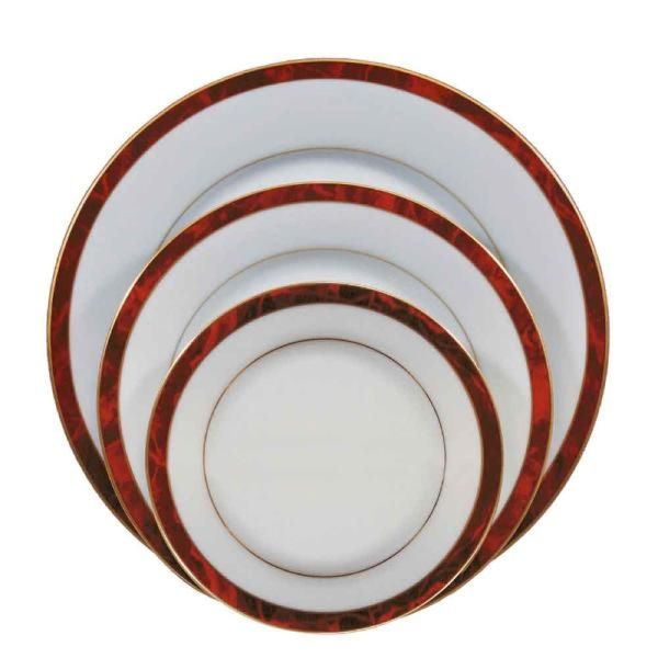 Baixela em porcelana Noritake Marble red 18 peças