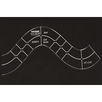 1 Peça Molde de Borda Trançada para Colcha/Aplicação 8,9 cm x 24,4 cm DIY Costura Patchwork Espessura 3 mm - Traceease