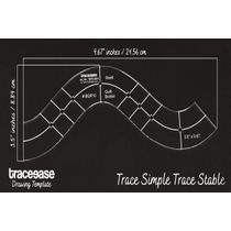 1 Peça Molde de Borda Trançada para Colcha/Aplicação 8,9 cm x 24,4 cm DIY Costura Patchwork Espessura 3 mm - Traceease
