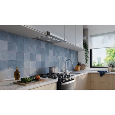 Depurador de Ar Electrolux 60 cm Inox Alto Poder de Sucção, Luz LED e Filtragem Dupla (DE6SS) 220V