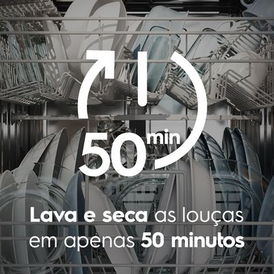 Lava-Louça Electrolux 14 Serviços Preta com Programa Lava e Seca 50 min (LP14E) 127V