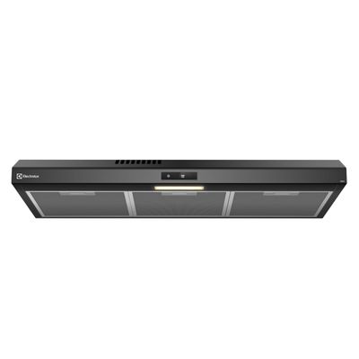 Depurador de Ar Electrolux 80cm Preto Alto Poder de Sucção, Painel Touch e Luz LED (DE8TB) Bivolt