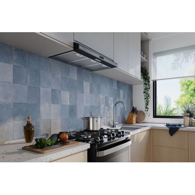 Depurador de Ar Electrolux 80cm Preto Alto Poder de Sucção, Painel Touch e Luz LED (DE8TB) Bivolt