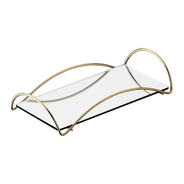 Bandeja Multiuso Hara Bia 11 x 21,5 cm Dourada