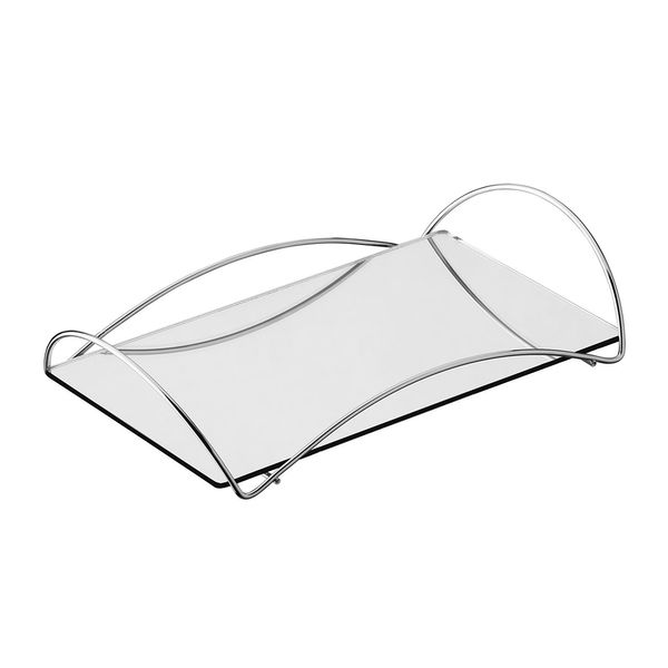 Bandeja Multiuso Hara Bia 16,5 x 26,5 cm Cromada