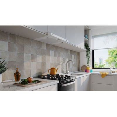 Depurador de Ar Continental 80cm Branco Alto Poder de Sucção e 3 Velocidades (DC8PW) 127V