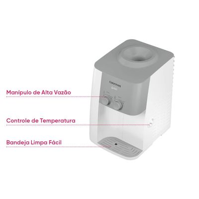 Bebedouro de Água Colormaq Pro com Compressor Água Natural e Gelada Branco branco / 220