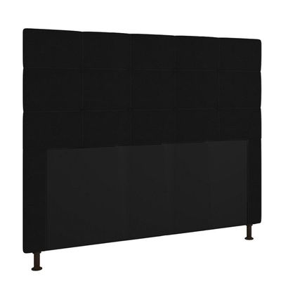 Cabeceira Cama Box Casal 140cm Corino Preto