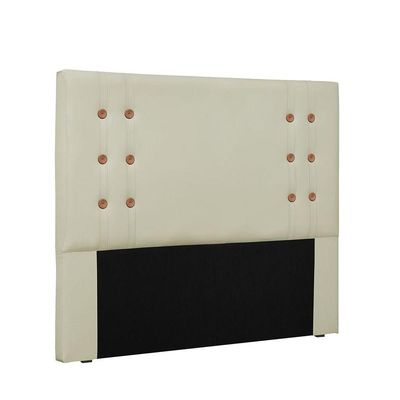 Cabeceira Gênova Para Cama Box King 195 Cm Corino - D'rossi Cor Bege