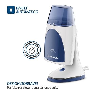 Vaporizador Portátil Mondial VP-10-DB Dobrável 200ml Inox Bivolt