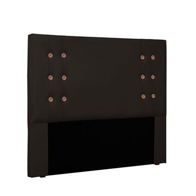 Cabeceira Gênova Para Cama Box King 195 Cm Corino Marrom - D'rossi