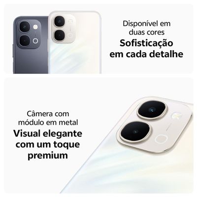 Smartphone JOVI Y31 4G Tela 6,75” 256GB 8GB RAM Câmera 50MP Branco Lírio