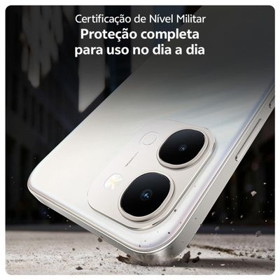 Smartphone JOVI Y31 4G Tela 6,75” 256GB 8GB RAM Câmera 50MP Branco Lírio