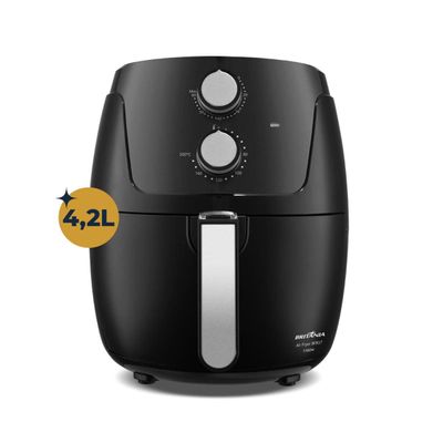 Fritadeira Air Fryer Britânia BFR37 4,2L 1500W Revestimento Dura Mais - Preto Preto / 110