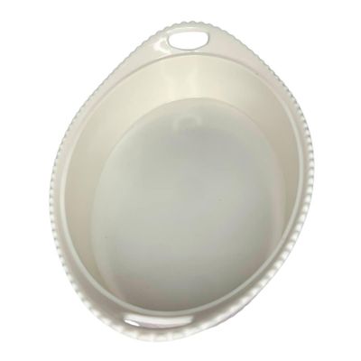 Travessa Oval Com Alça Melamina Bestfer 24cm