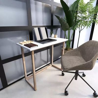 Escrivaninha Retangular Office Estudo sem Compartimento Madeira 90CM Preto