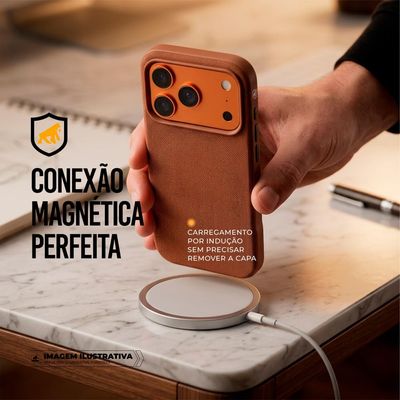 Capa para iPhone 17 Pro - Woov - Marrom - Gshield