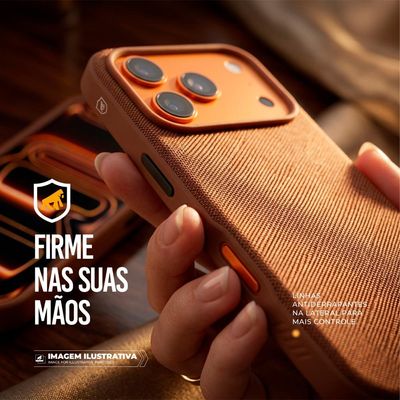 Capa para iPhone 17 Pro - Woov - Marrom - Gshield