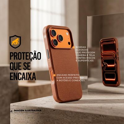 Capa para iPhone 17 Pro - Woov - Marrom - Gshield