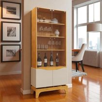 Cristaleira Joile 4 Portas 3 Prateleiras MDF MDP com Acabamento Brilhante Off White
