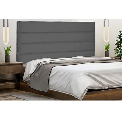 Cabeceira Para Cama Box King 195cm Suede Cinza