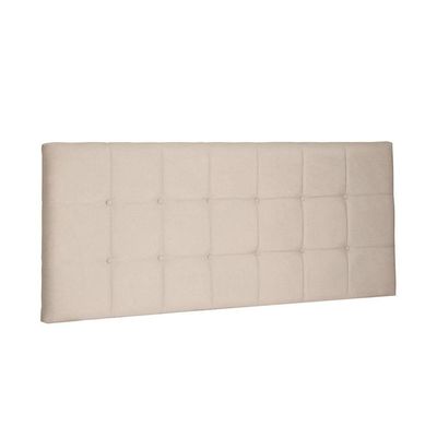 Cabeceira Painel Verona Solteiro 90cm Suede Bege