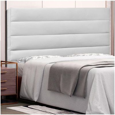 Cabeceira La Italiana Para Cama Box Solteiro 90 Cm Corino - D'rossi Cor Branco