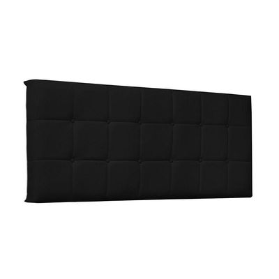 Cabeceira Painel Verona Casal 140cm Corino Preto