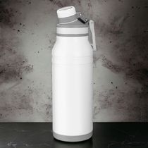 Garrafa Com Alça E Bico 1,2l Em Aço Inox Branca