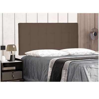 Cabeceira Painel Verona Solteiro 90cm Suede Caramelo