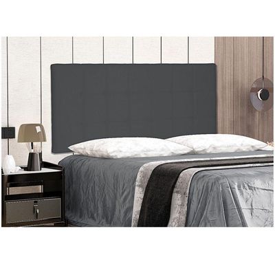 Cabeceira Painel Verona Solteiro 90cm Suede Cinza