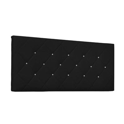 Cabeceira Painel Tânia Casal 140cm Corino Preto- D'rossi